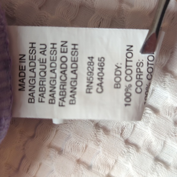 Place distressed purple cotton shorts size 10 - Picture 5 of 6